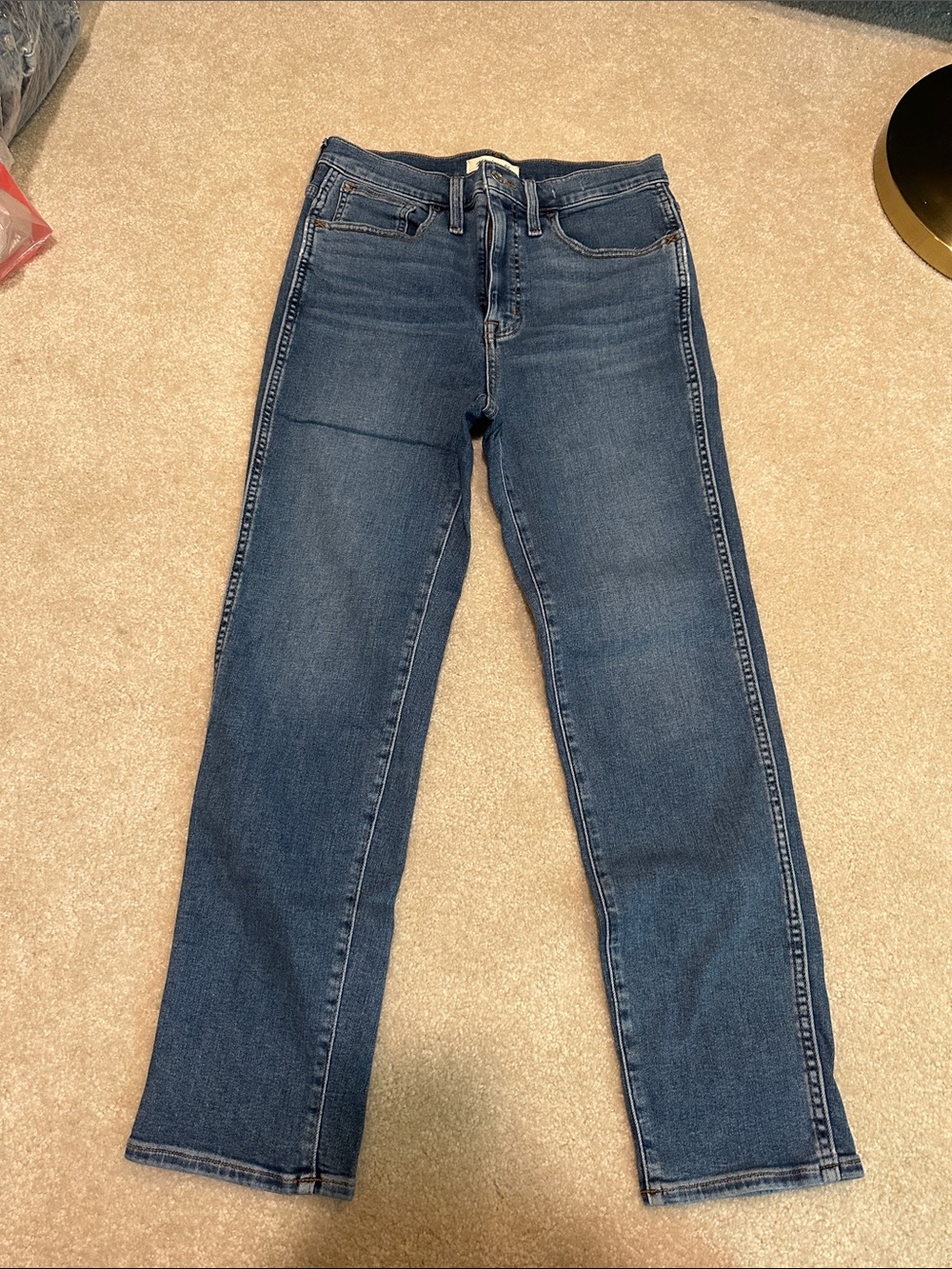 Madewell Women's Straight-Leg Jeans in Medium Blue Wash